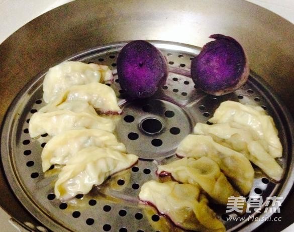 香菇木耳猪肉饺紫薯
