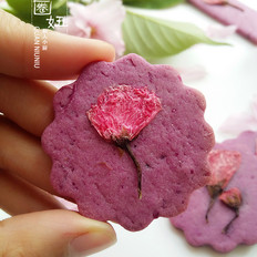 紫薯樱花饼干