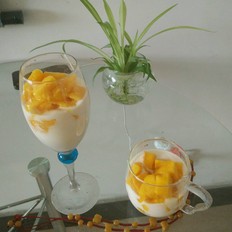 芒果酸奶杯子
