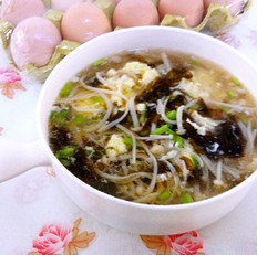 金针菇紫菜蛋汤