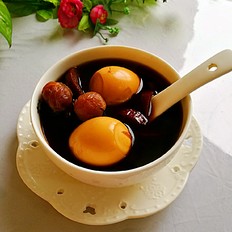 红枣桂圆煮鸡蛋甜汤