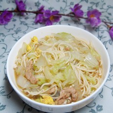 大白菜炝锅面条