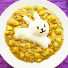 咖喱土豆小兔子饭