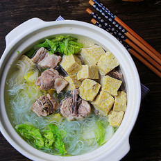 砂锅白菜冻豆腐