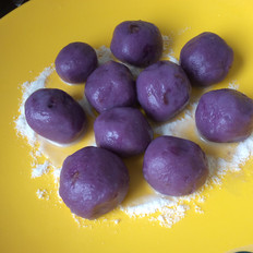 紫薯糯米圆子