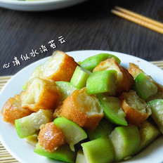丝瓜烩老油条