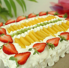 方形水果蛋糕