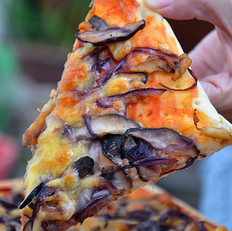 香菇鸡肉披萨