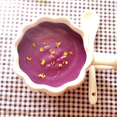 紫薯牛奶桂花羹