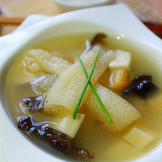 竹荪干贝味噌汤