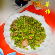 青豆炒肉