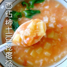西红柿土豆疙瘩汤