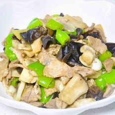 青椒蘑菇炒肉片
