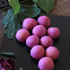 紫薯红豆球
