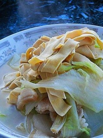 大白菜炖干豆腐的做法