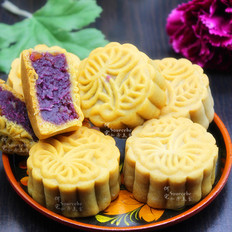 栗子紫薯月饼