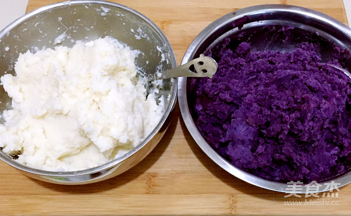 紫薯山药饼的做法_家常紫薯山药饼的做法【图