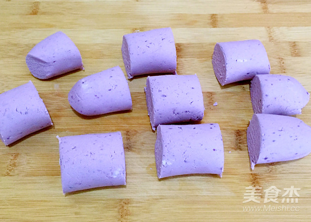 紫薯山药饼的做法_家常紫薯山药饼的做法【图