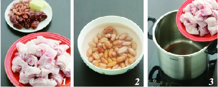 红枣花生猪蹄汤的做法图解