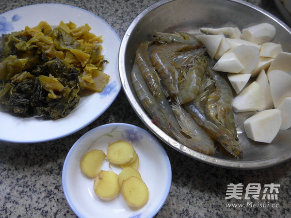 酸菜茭白虾的做法图解