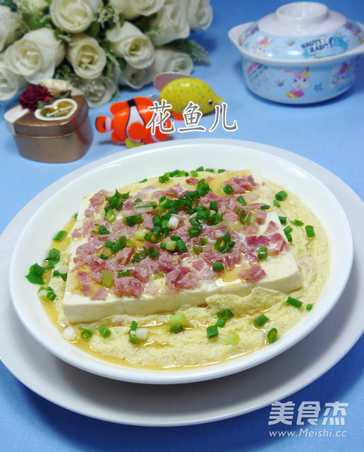 培根鸡蛋蒸豆腐