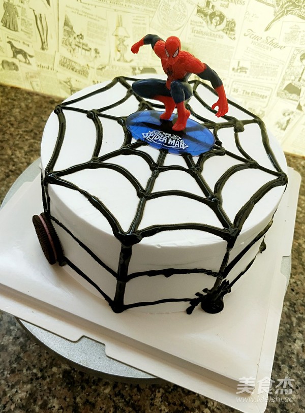 蜘蛛侠蛋糕的做法