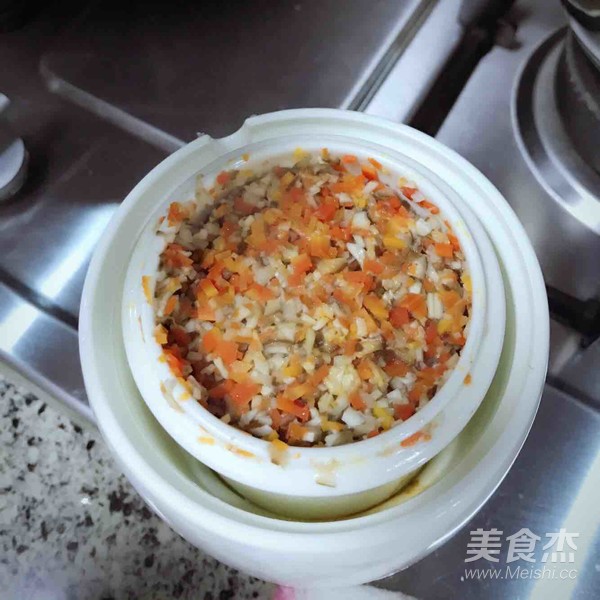 牛肉蔬菜粥~香菇胡萝卜西兰花的做法_家常牛