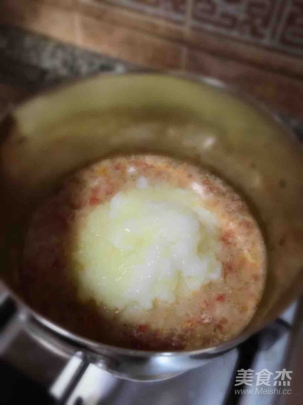 肉末粥~番茄西兰花土豆的做法