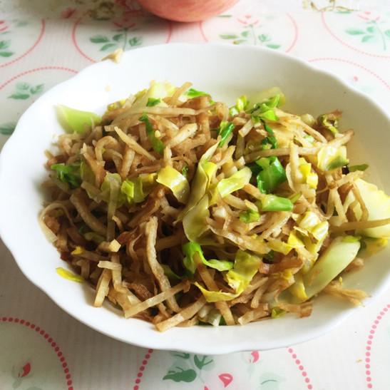 大白菜炒饼图片