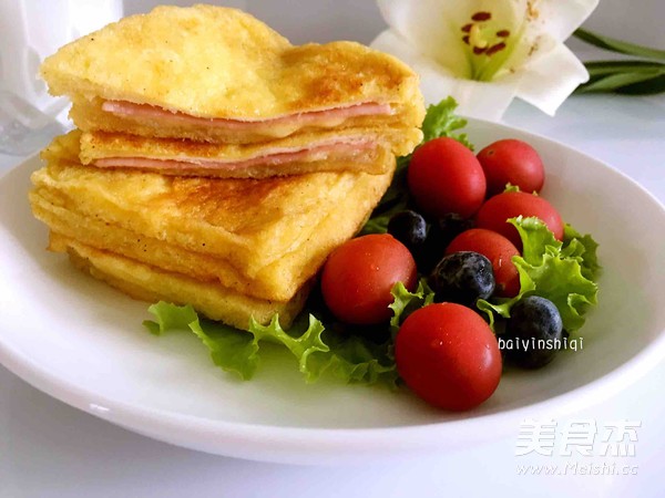#九阳炒菜机#鸡蛋芝士三明治的做法_家常#九